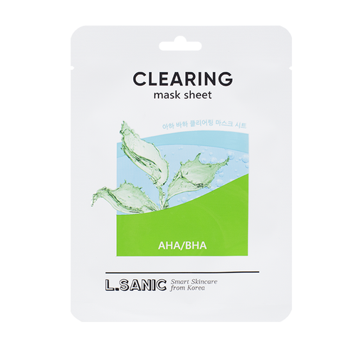 [L.Sanic] AHA/BHA Clearing Mask Sheet - Тканевая маска с AHA/BHA кислотами для очищения пор, 25 мл