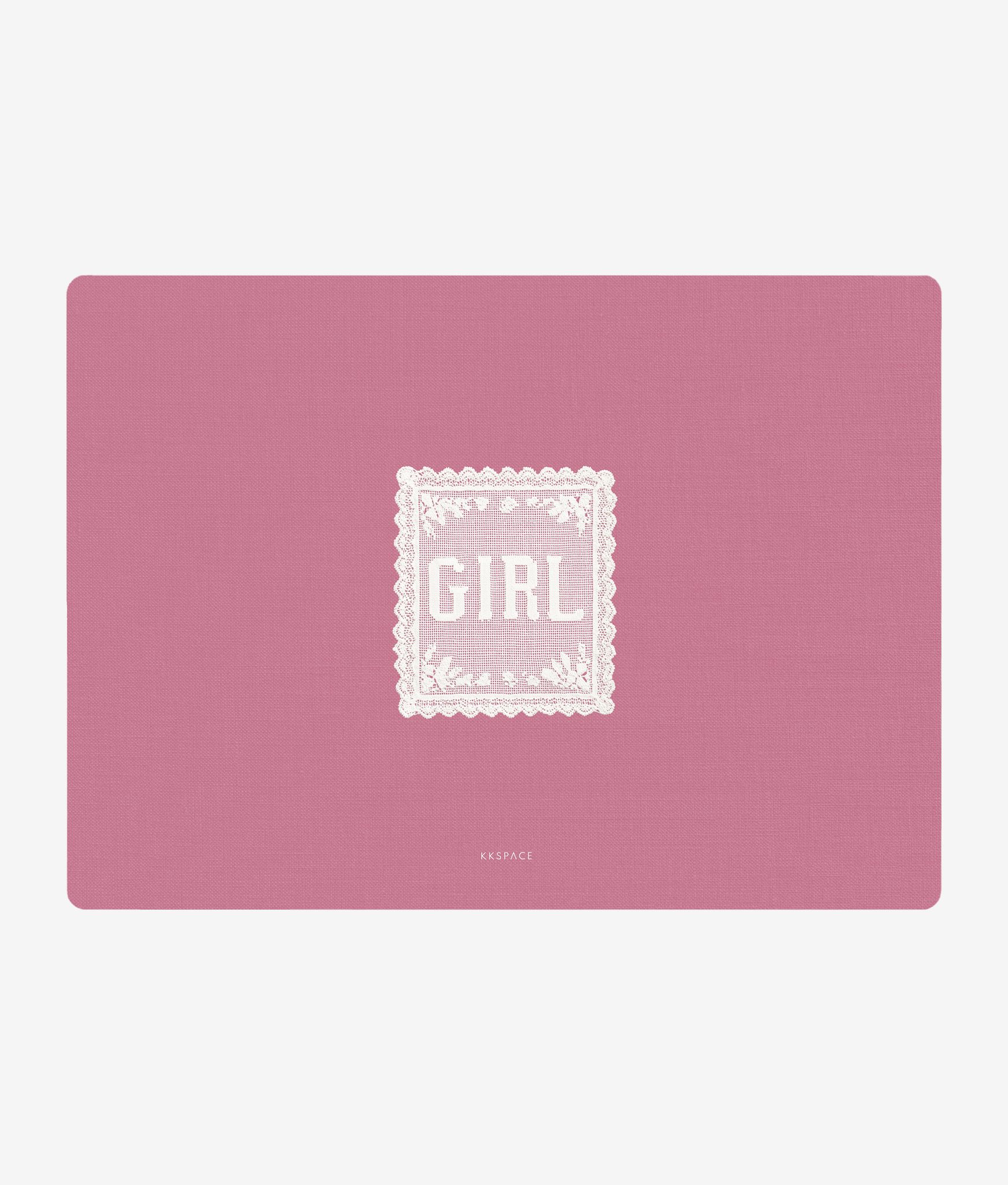 Виниловая наклейка GIRLHOOD (розовый) для Huawei MateBook