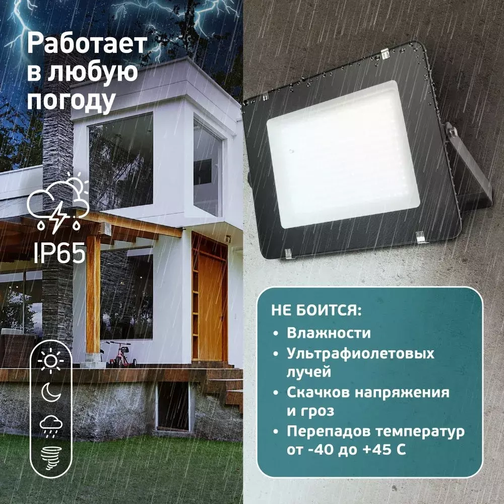 Прожектор LED 300Вт 6500К 24000Лм IP65 ЭРА