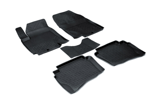 Резиновые коврики с высоким бортом для Hyundai i20 2008-2014 Seintex.01680