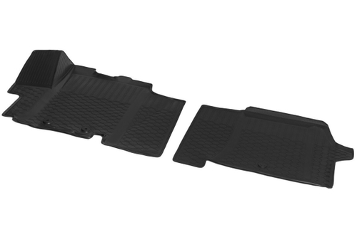 Коврики в салон автомобиля передние Rival для Citroen Jumper II поколение 2006-2014 2014-н.в./Fiat Ducato III поколение 2006-2014 2014-н.в./Peugeot Boxer II поколение 2006-2014 2014-н.в., полиуретан, с крепежом, 2 части, 17001001