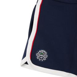 Женские теннисные шорты Lacoste Tennis Heritage Stretch Pique - navy blue/white