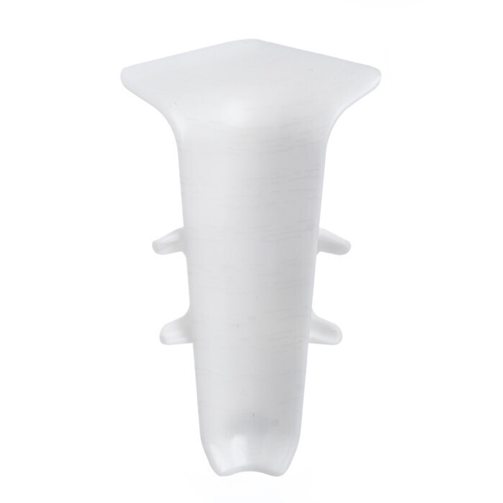 Угол внутренний для плинтуса 55мм "Деконика", 001 Белый