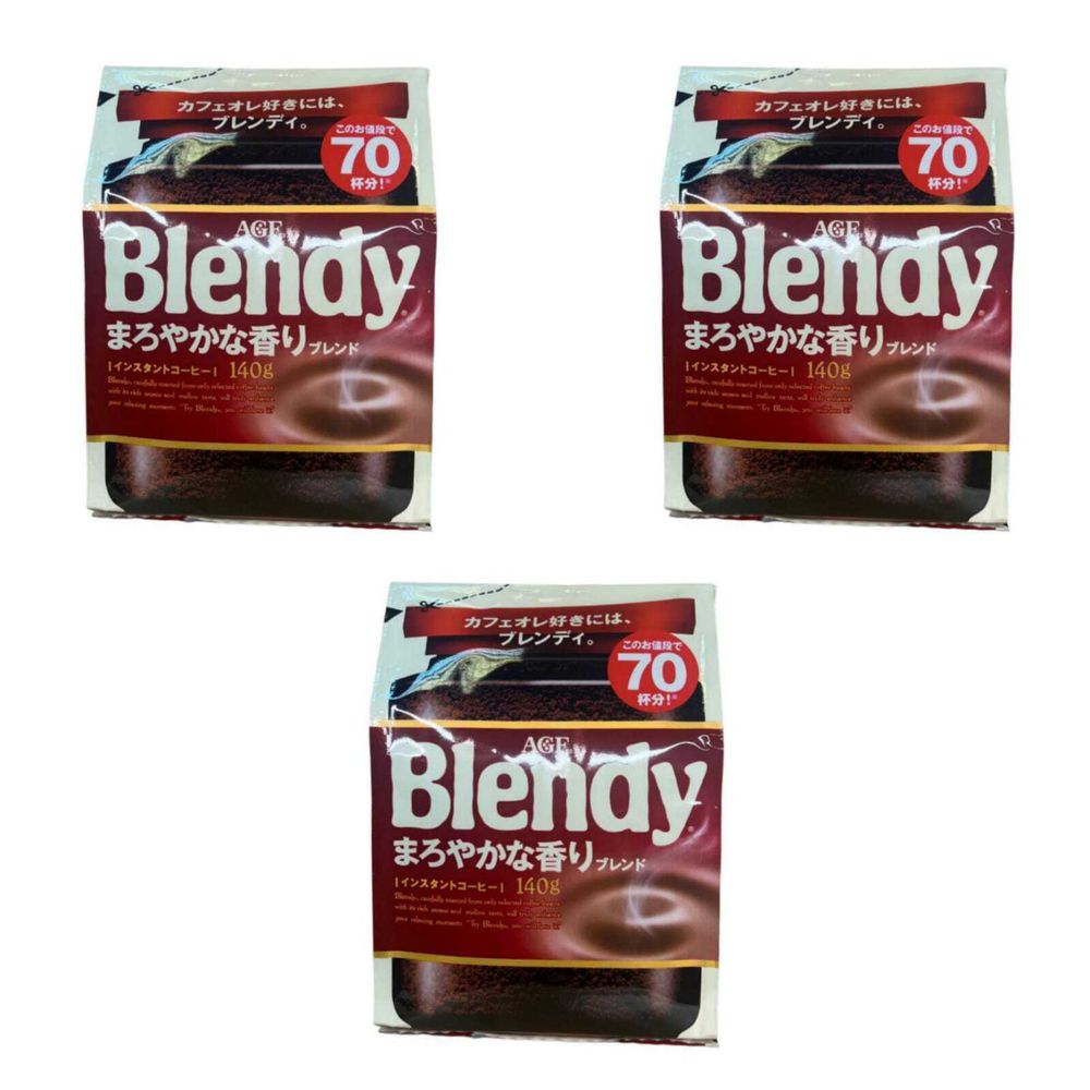 Кофе растворимый AGF Blendy Moka, 140 г, 3 шт