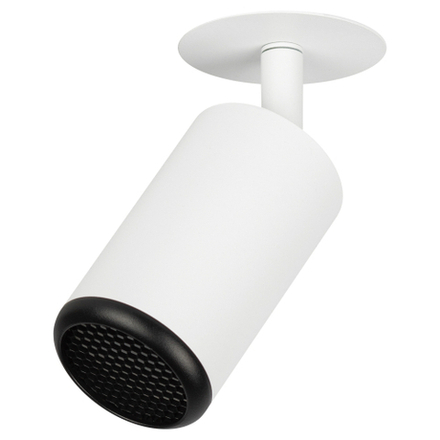 Светильник встраиваемый алюминиевый ЭРА KL106 WH/BK под лампу MR16 GU10 белый/черный матовый