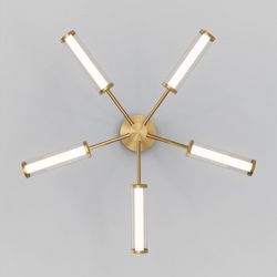 Люстра на штанге Eurosvet Stark 50386/5 LED латунь