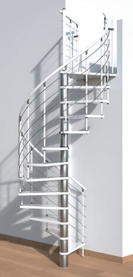 Винтовая лестница MINKA Venezia 140 бук,белый/белое