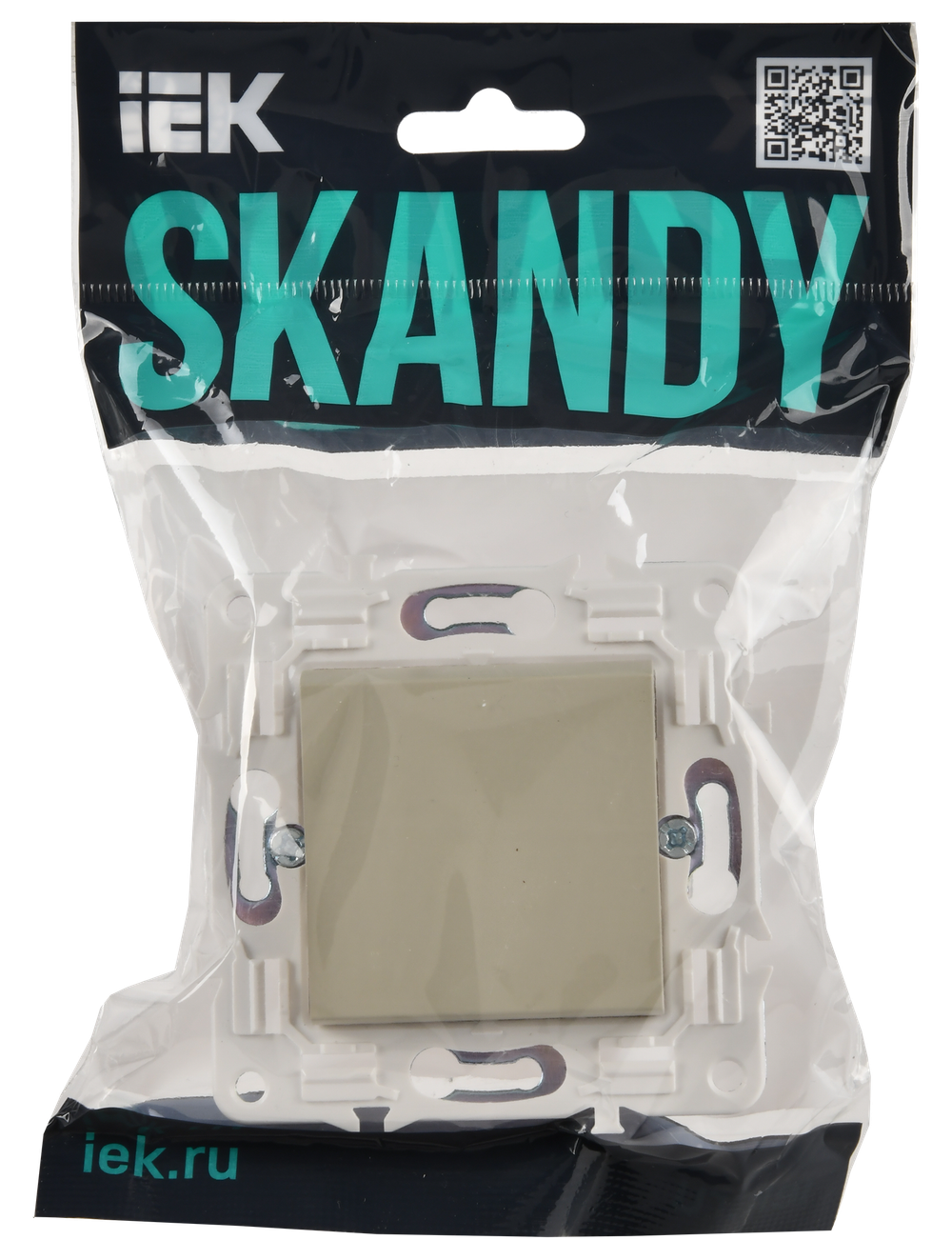 SKANDY Выключатель 1-клавишный 10А SK-V01B бежевый IEK