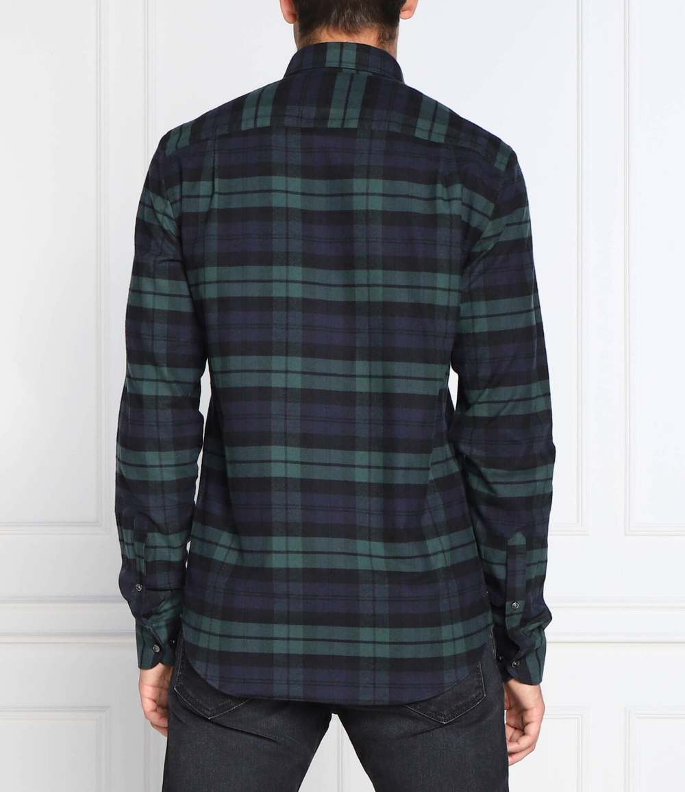 рубашка brushed Oscar Jacobson - черный(12178080)