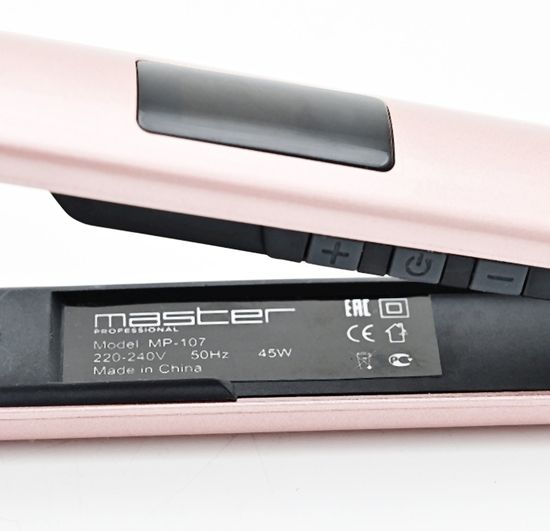 Утюжок MASTER Professional MP-107 розовое золото