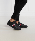 Кожаные кроссовки stripes ess Tommy Hilfiger - черный(FM0FM04895)