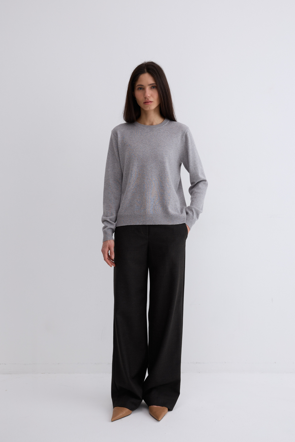 Джемпер Марта из кашемира, шёлка и мериноса