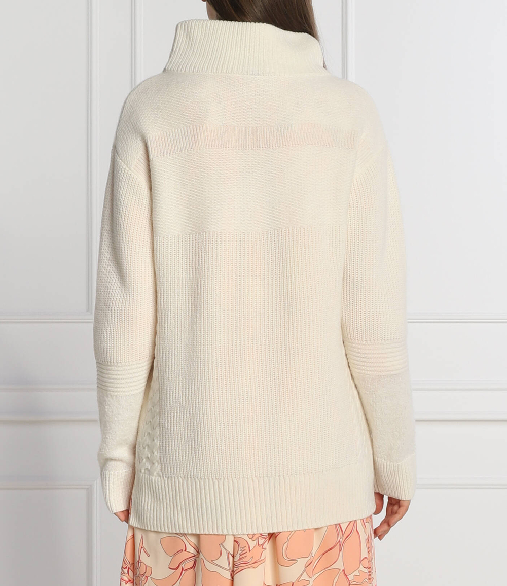 Хлопковый свитер Marc Cain - кремовый (TS 41.16 M75)