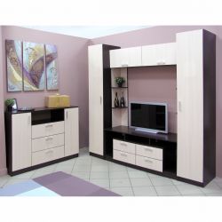 Пенал 400 Уфимка (венге/дуб молочный), МФ 1+1