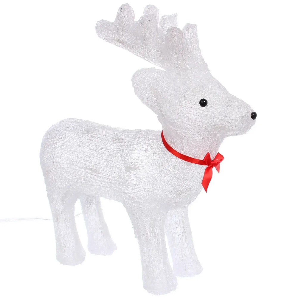 Фигура светодиодная «Снежный олень» 48*15*46 см, 50 ламп LED, авторежим, 220V, Белый