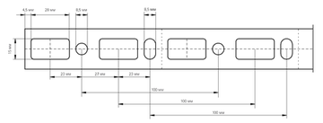 Профиль монтажный Walraven BIS RapidRail WM15 30x20х2000 мм (арт. 6505015)