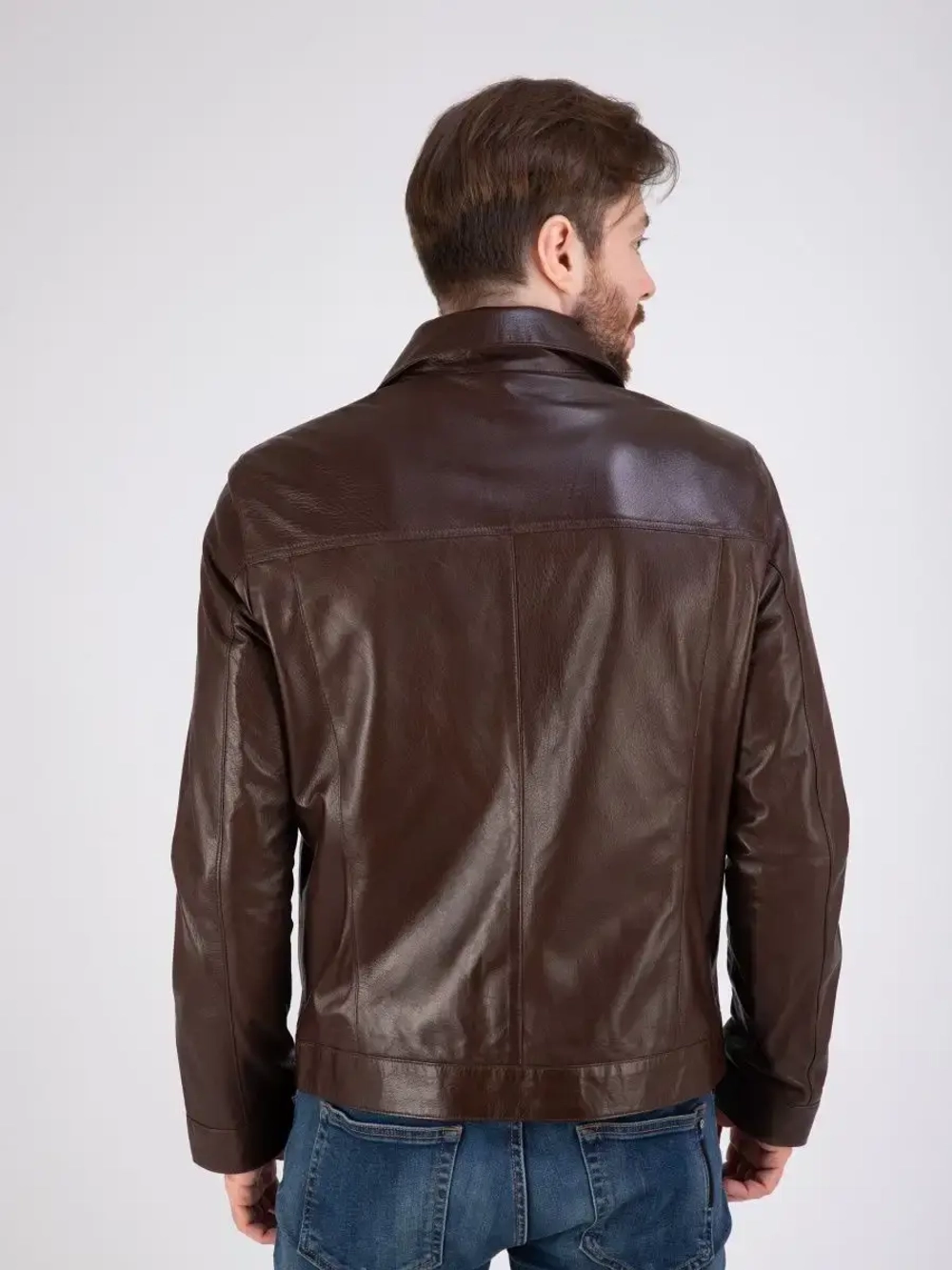 Куртка весна кожаная натуральная