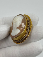 Брошь Камея на раковине