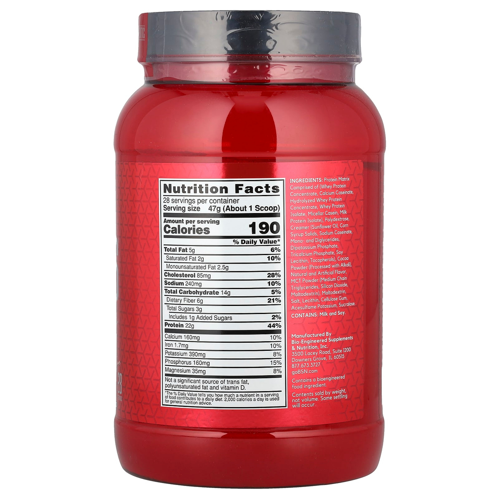 BSN, Syntha-6, белковая матрица ультра-премиум, шоколадный молочный коктейль, 1,32 кг (2,91 фунта)