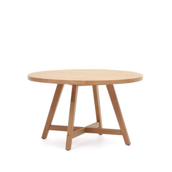 Urgell Круглый уличный стол из массива эвкалипта Ø 130 см Испания La Forma