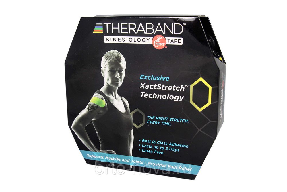 Кинезиологические тейп Thera-Band 5 см х 31,4 м голубой