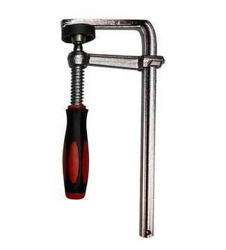 Кованая струбцина WOODWORK F-тип, 160x60 мм, c винтовой рукояткой, для установки в Т-паз HTC-1660