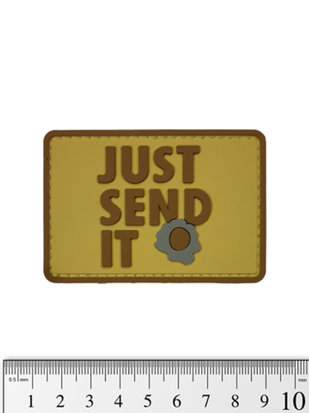 Шеврон Just Send It PVC. Койот