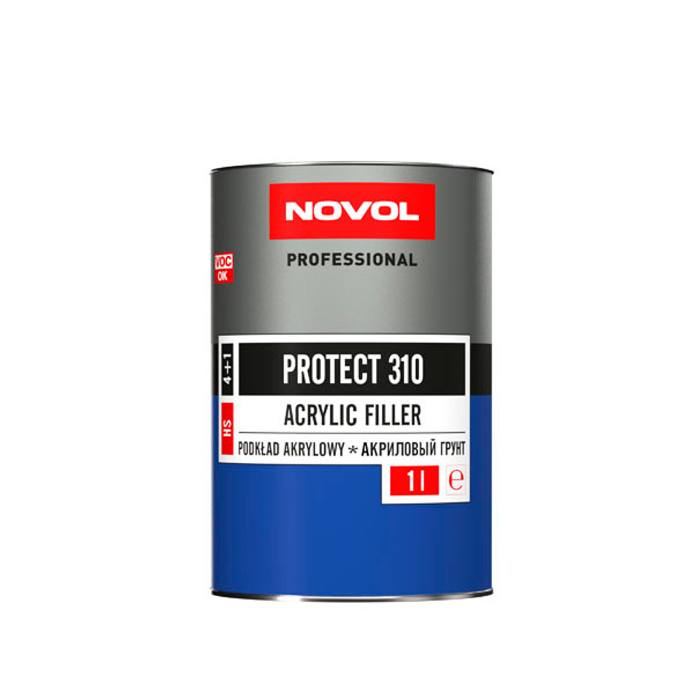 NOVOL Грунт PROTECT 310 HS 4+1 (комплект 1,0л+0,25л) СЕРЫЙ