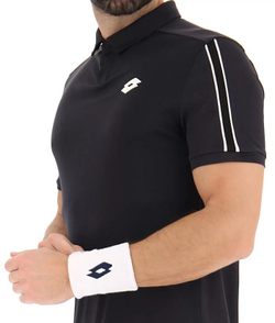 Мужское теннисное поло Lotto Squadra II Polo - all black