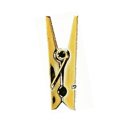 Декоративная прищепка "Мини", 2,5 см, золотой