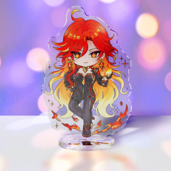 Фигурка акриловая Геншин Импакт Мавуика, Genshin Impact