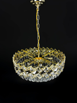 Люстра подвесная Lanbos, 11 ламп Е14, до 440 Вт, до 25 кв м, золотая