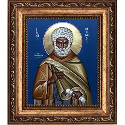 Моисей Мурин Эфиопский преподобный. Икона на холсте.