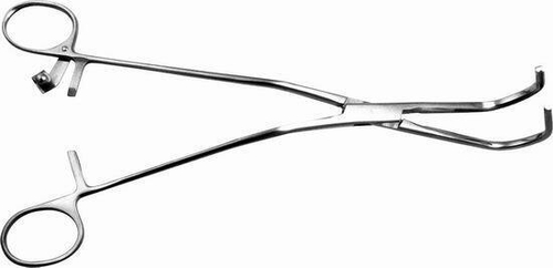 ТМ- З-67 Зажим д/врем. пережат.сосуда с кремальерой изогнут./плоск. п/угл 30, R-35, 227 мм (НОВОЕ ИС