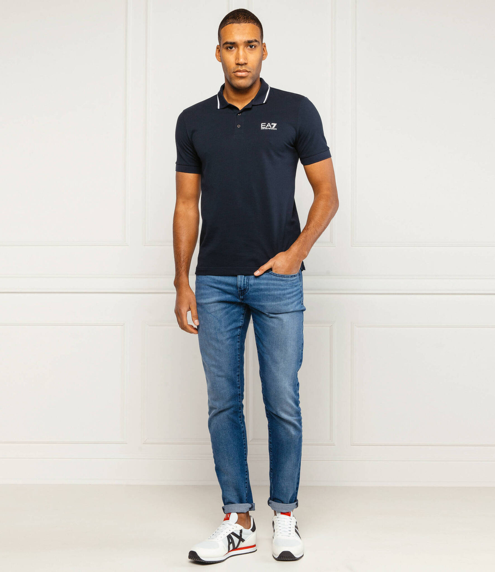 поло EA7 - темно-синий(8NPF06 PJ04Z)