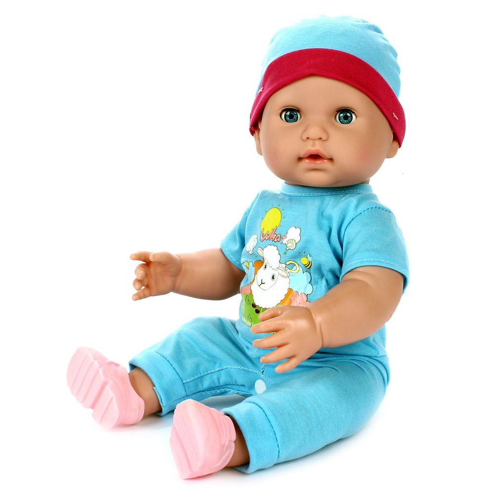 Пупс функц. с кнопкой, свет, коробка 34*27*25,8см QH3011-13