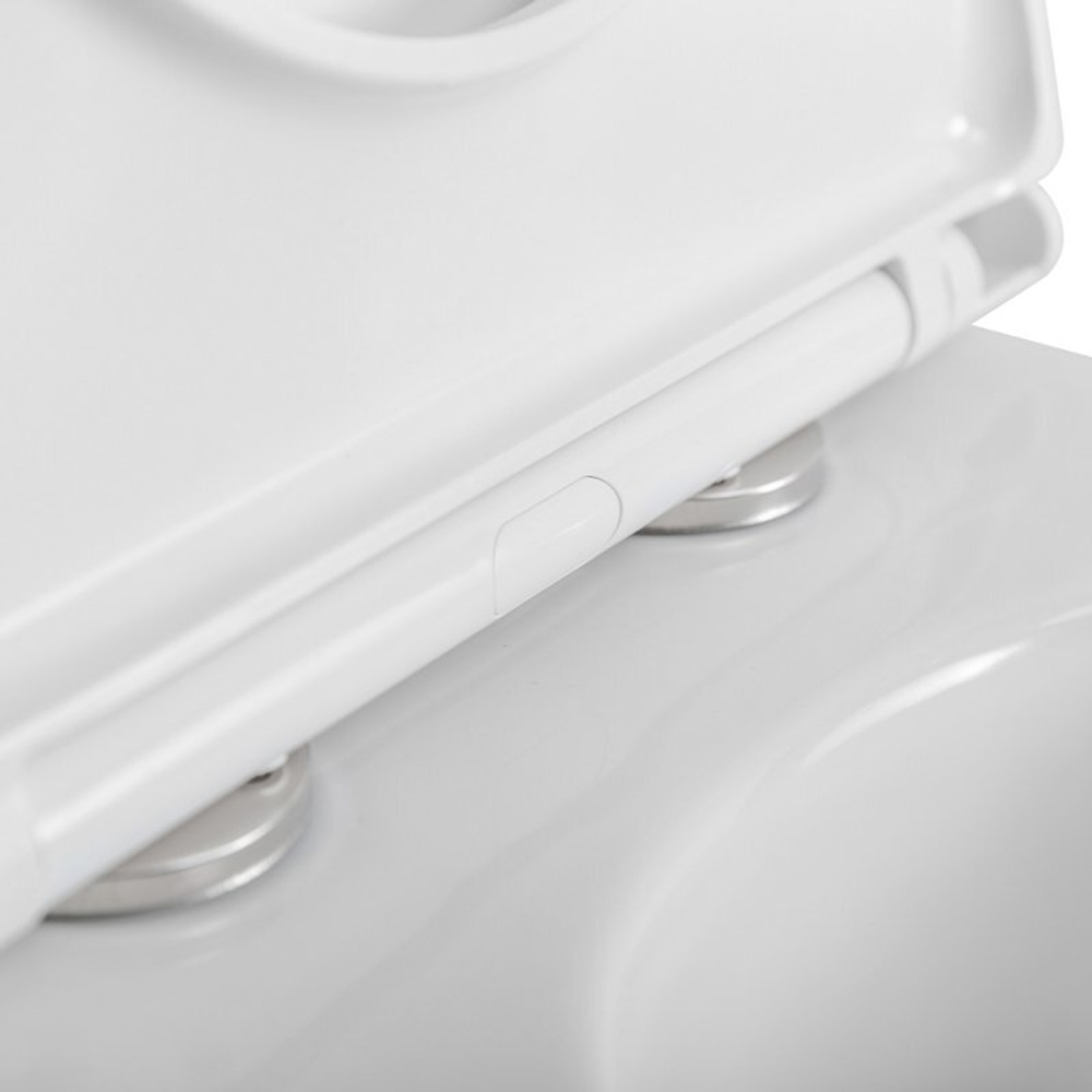 Унитаз-моноблок безободковый BelBagno Tre BB673CP-MN-TOR/SC с крышкой-сиденьем микролифт, белый