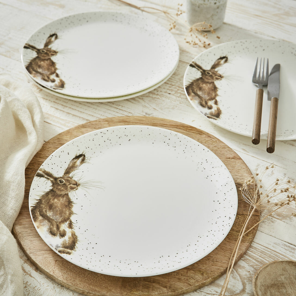 Royal Worcester - Wrendale Designs Обеденная тарелка с кроликом, 27 см / артикул   WNOU4077-XB  / GTIN 749151683129