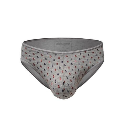 Трусы мужские слипы серые с принтом DARKZONE DZN6548