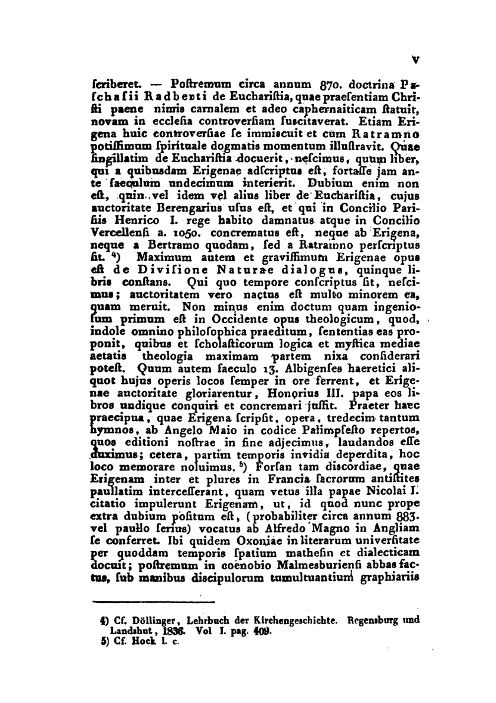 Johannis Scoti Erigenae De Divisione Naturae Libri Quinque. Accedunt Tredecim Auctoris Hymni Ad Carolum Calvum Ex Palimpsestis Angeli Maii | J.S. Eriugena