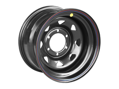 Диск усиленный стальной черный 6x139,7 8xR15 d110 ET-19 (треугольник мелкий)