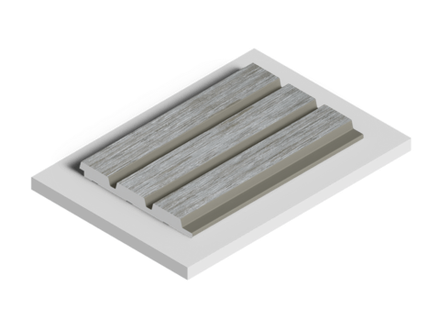 Стеновая панель HiWood декорированная, 270x12 см