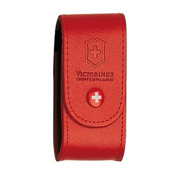 Чехол Victorinox для 91мм толщина 2-4 ур кожа красный блистер (4.0520.1B1)