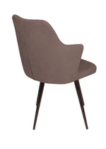 Стул поворотный на 360 градусов Hunt ромб, бархат антрацит 14 / чёрный конус