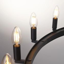 Citilux Смитсон CL470112 Люстра замковая подвесная Чёрная