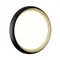 7651/DL PALE SN 141 Светильник пластик/черный/золотой LED 48Вт 4000К D380 IP43 TOFIQ BLACK