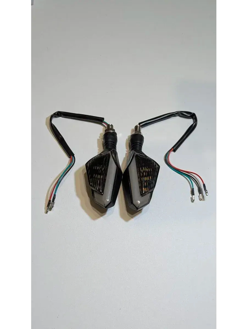 Поворотники светодиодные с ДХО для мотоцикла, мопеда