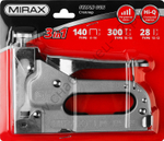MIRAX Х-140 тип140 (G/11/57) 20GA (4-14мм)/28/300, стальной степлер (3146)
