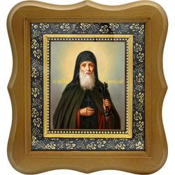 Лонгин Коряжемский, преподобный иеромонах. Икона  на холсте.