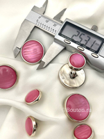 Пуговицы золотистые розовые